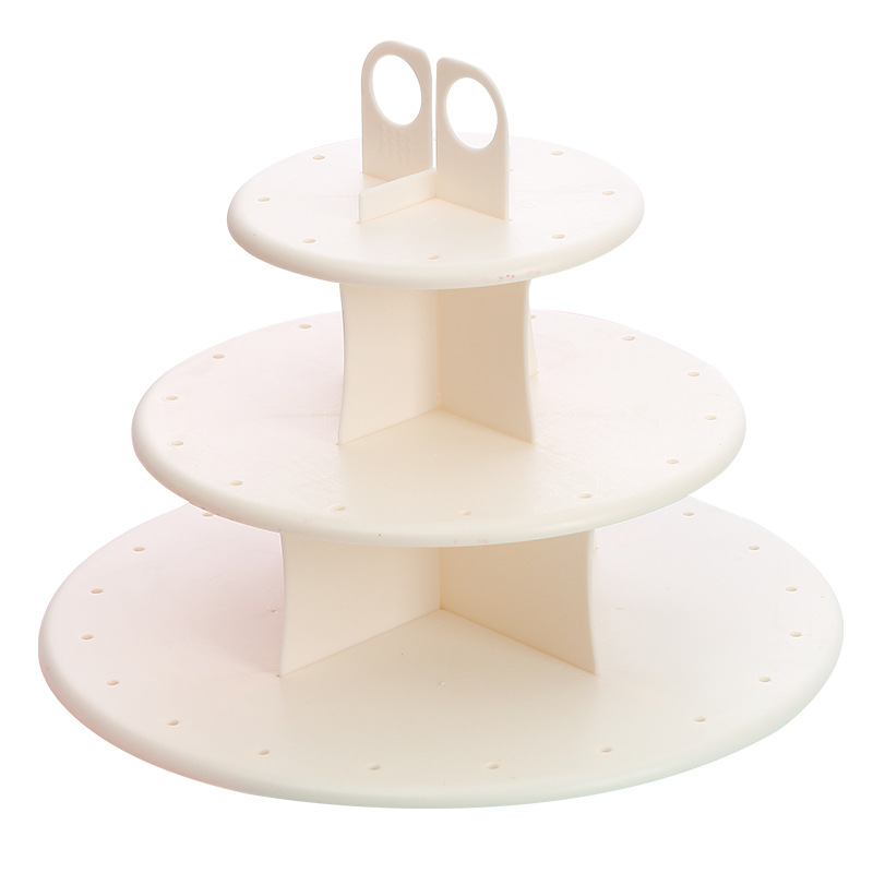 简洁塑料三层棒棒糖架蛋糕架小饰品装饰架各种收纳摆架棒棒糖架详情图5