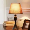 Table lamp, retro bedside lamp, hotel engineering decorative lamp, office and study led lamp, eye-protecting dimming night lamp, retro style Application Scenario