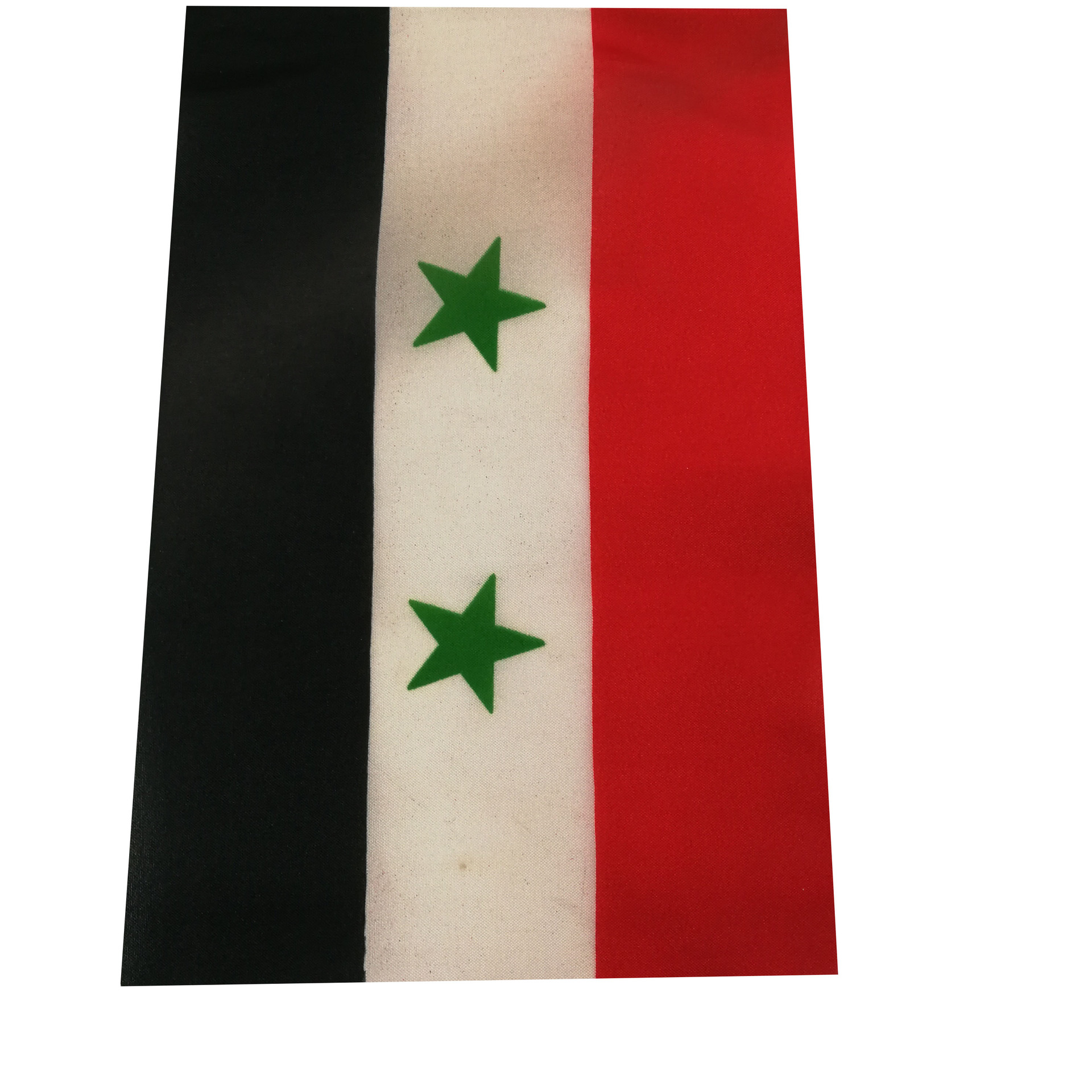 叙利亚旗帜国旗手摇旗涤纶双面印刷塑料旗杆厂家直销可来样定做详情图4