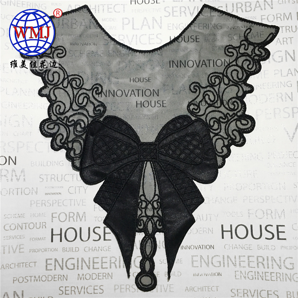 网布绣花/维美佳水溶蕾/DIY韩版黑产品图