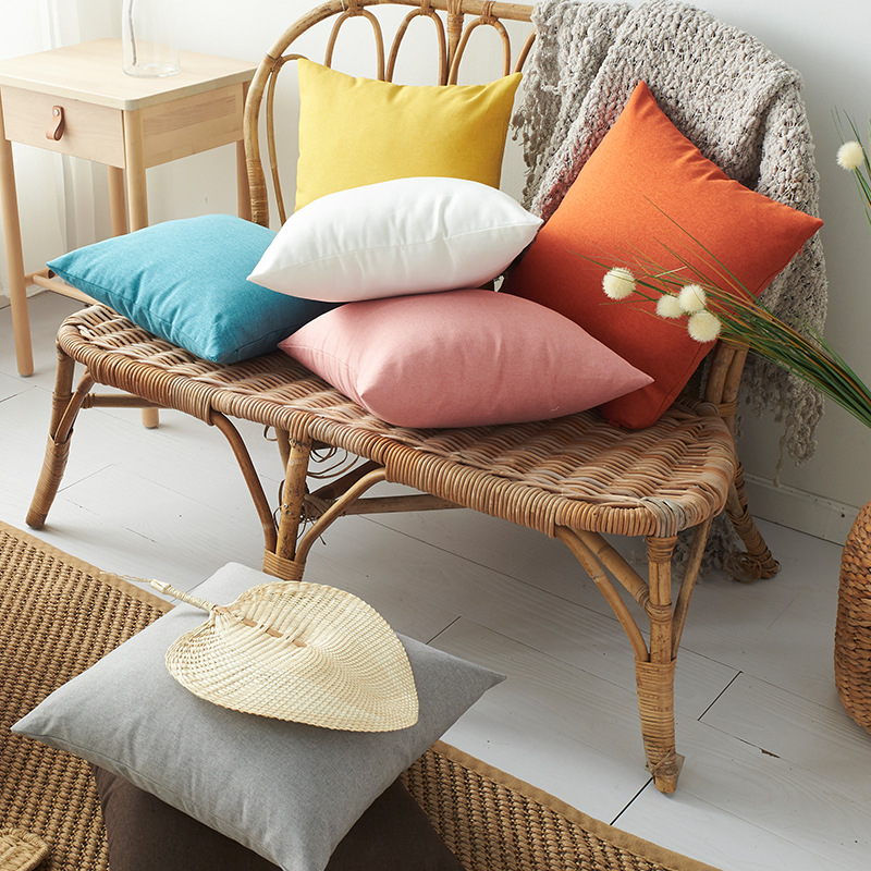New modern home pillowcase without pillow core, simple and fashionable, available in multiple colors, water-resistant pillowcase manufacturer details Picture
