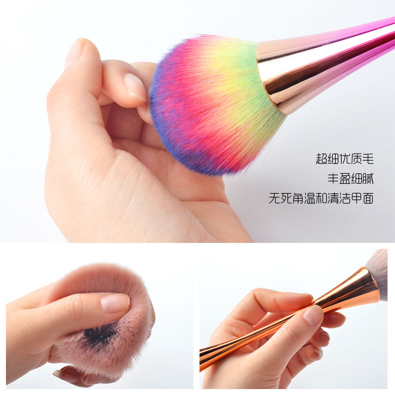 Cross-border nail art dust brush, Little Waist makeup brush, Internet celebrity brush, nail art brush, dust brush, blush brush, loose brush, shanilak Item Picture