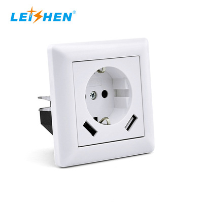 New European standard socket, European standard wall socket, European standard wall socket 16A home and office socket Specification image
