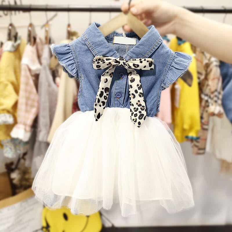 Baby summer princess dress, baby girl, children's short-sleeved dress, Korean children's clothing 2022 summer style girls' dress details Picture