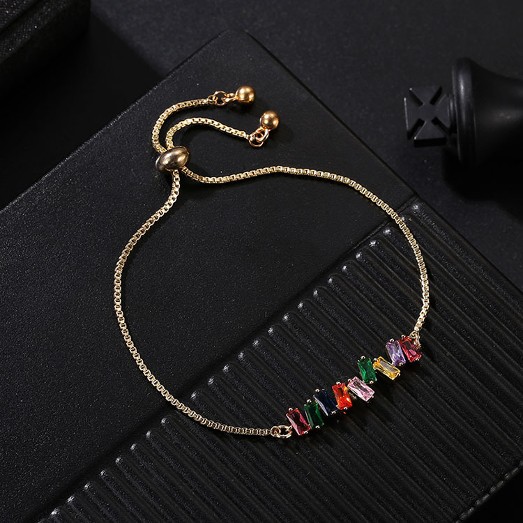 New product, AliExpress cross-border manufacturer, adjustable crystal bracelet, seven-color diamond zircon bracelet, ladies' manufacturer Application Scenario