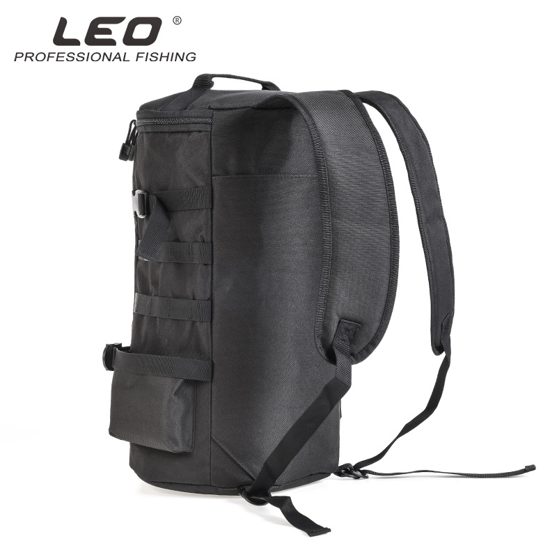 28085 LEO [Cylindrical Fishing Gear Backpack] Cylindrical Fishing rod Bag, Lull Outdoor Crossbody bag Export wholesale details Picture