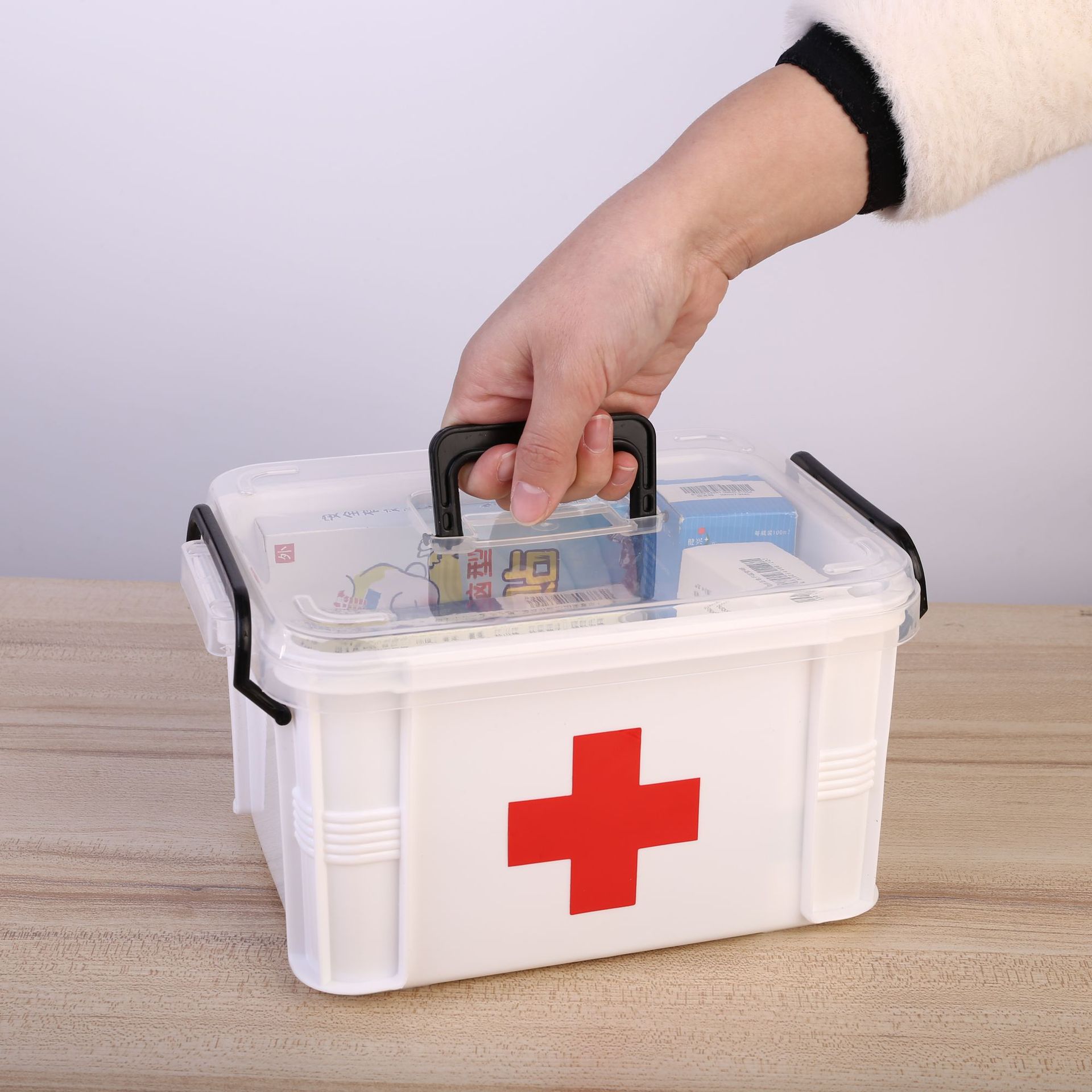 Storage Box Medicine Box Multi-Layer Large Medical Emergency Home Medicine Baby Visit Medicine Kit Medical Kit First Aid Kit