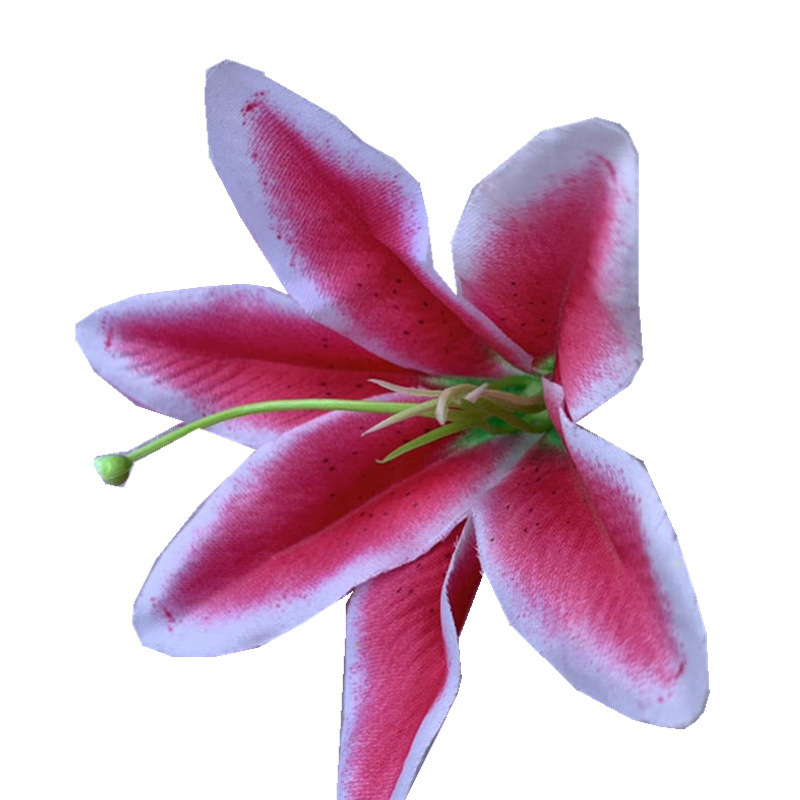 Wholesale lily flowers living room wedding decoration flowers simulation flowers fake flowers bouquet single trumpet lily Item Picture