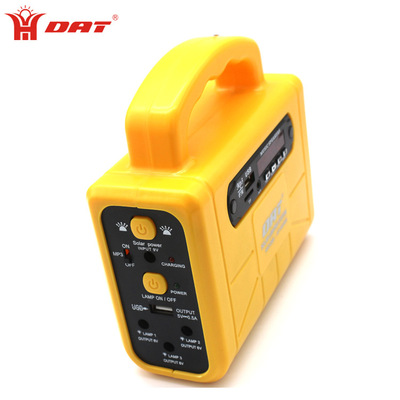 New portable solar DC small system outdoor camping lamp with mp3+ radio function Item Picture