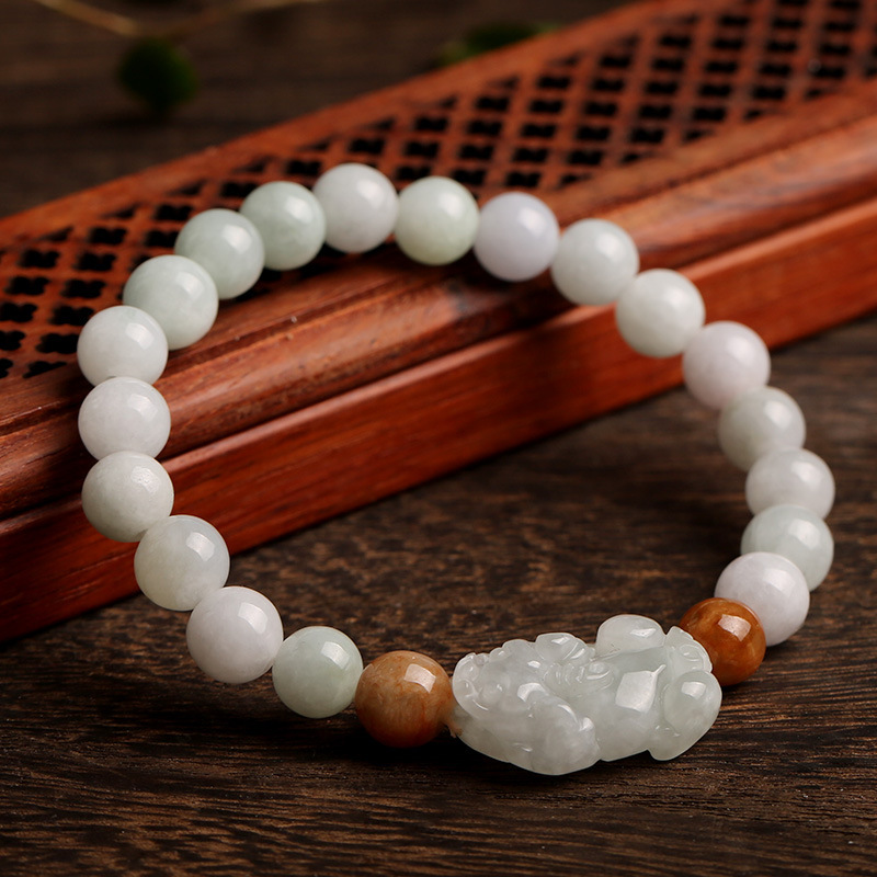 Natural Burmese jade wealth PI Xiu bracelet for men and women, exquisitely carved jade PI Xiu bracelet wholesale