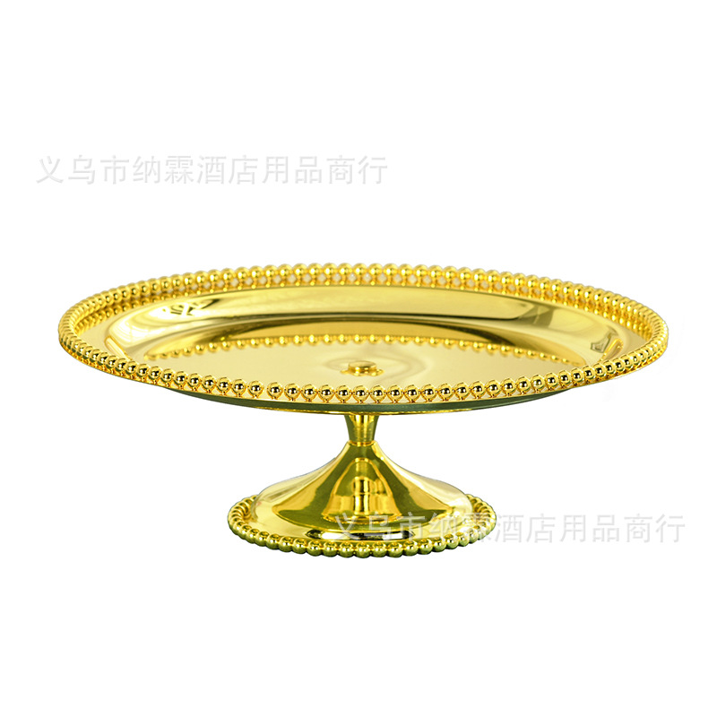 Baking Wedding Home Decoration European-Style Metal Plated Ktv Bar Fruit Tray Cake Inventory Heart Tray Item Picture