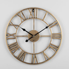 欧式挂表简约客厅时钟 铁艺静音数字挂钟 创意装饰钟表跨境clock