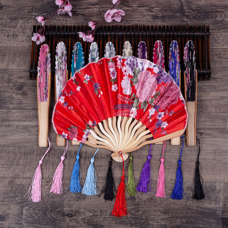 龙刀扇中国风女式扇子古典随身便携古风小折扇迷你日式和风折叠扇
