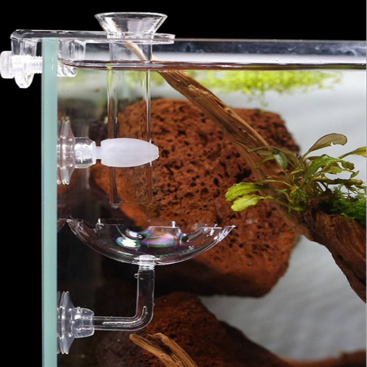 Ornamental fish and shrimp feeding tubes, aerial feeding basins, aquatic plant tanks, fish tanks, crystal shrimp tanks, acrylic feeders