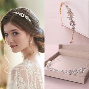 2018 New style leaf hair combs, cross-border export bestsellers, handcrafted flower bride headwear, hair accessories, bride accessories wholesale pic 5