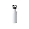 Heat-transferable blank 600ML large-mouth flat-bottomed 201 stainless steel sports water bottle creative commemorative cup Item Picture
