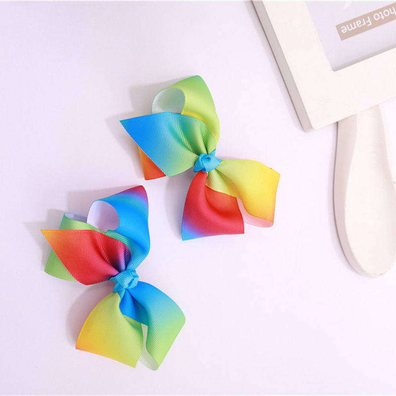 Cross-border e-commerce hot sales of European and American children hair accessories bow cute baby girl hairpin color go with everything Specification drawing