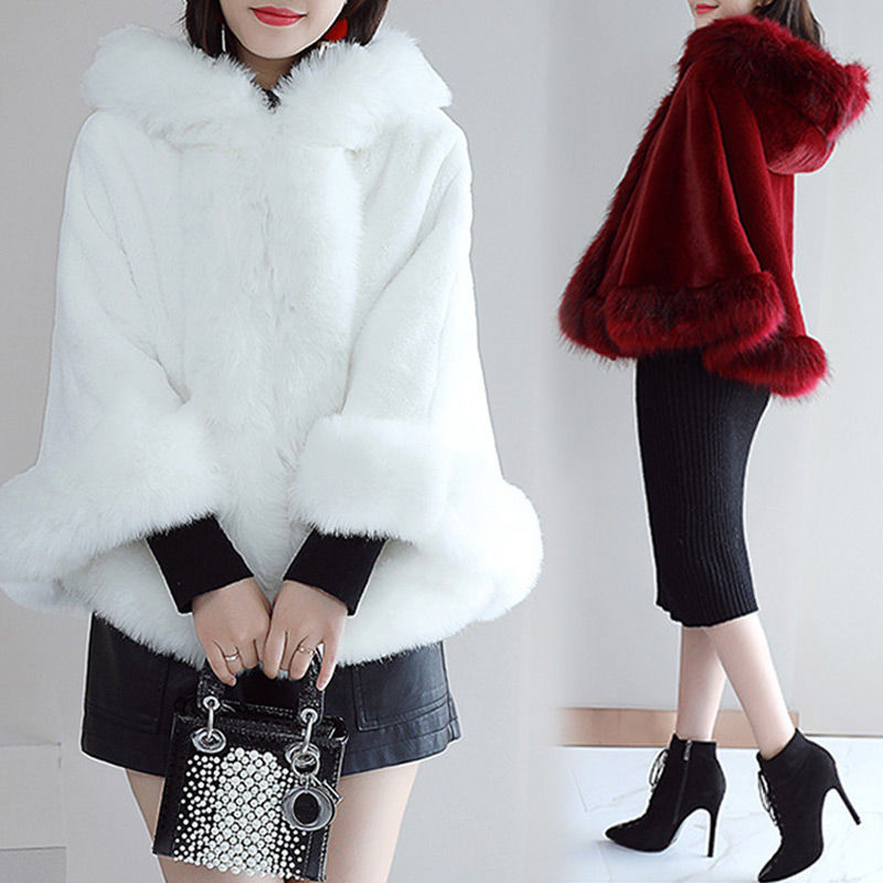 Fur shawl for women 2022 new style winter rabbit fur bride imitation fox fur mink fur coat Korean-style cape Item Picture