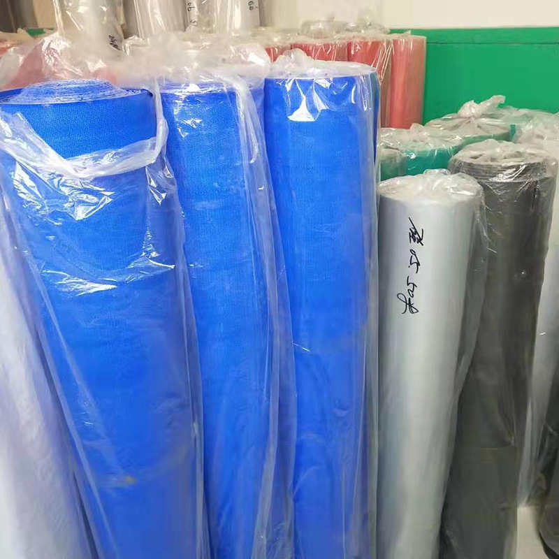 纳米阻燃帆布厂家批发 蓝色纳米三防布 中央空调用软连接防火布