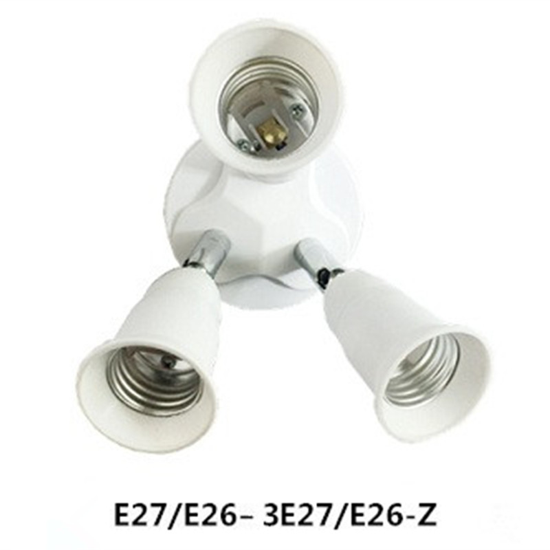 Supply E27/E40 to 3E27 universal head conversion lamp head and lamp socket