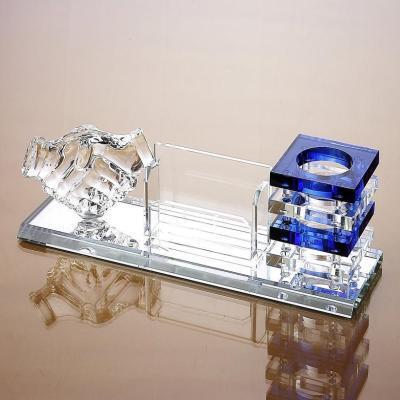 Crystal Gift Office Decoration Pen Holder Name Card Holder Arts And Crafts Company Activities Party Gift Souvenirs