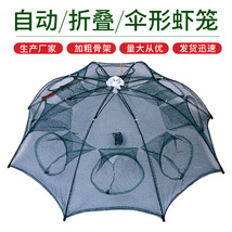 伞笼 加厚伞式鱼笼 渔网自动折叠伞网 手抛网虾笼鱼护 量大从犹