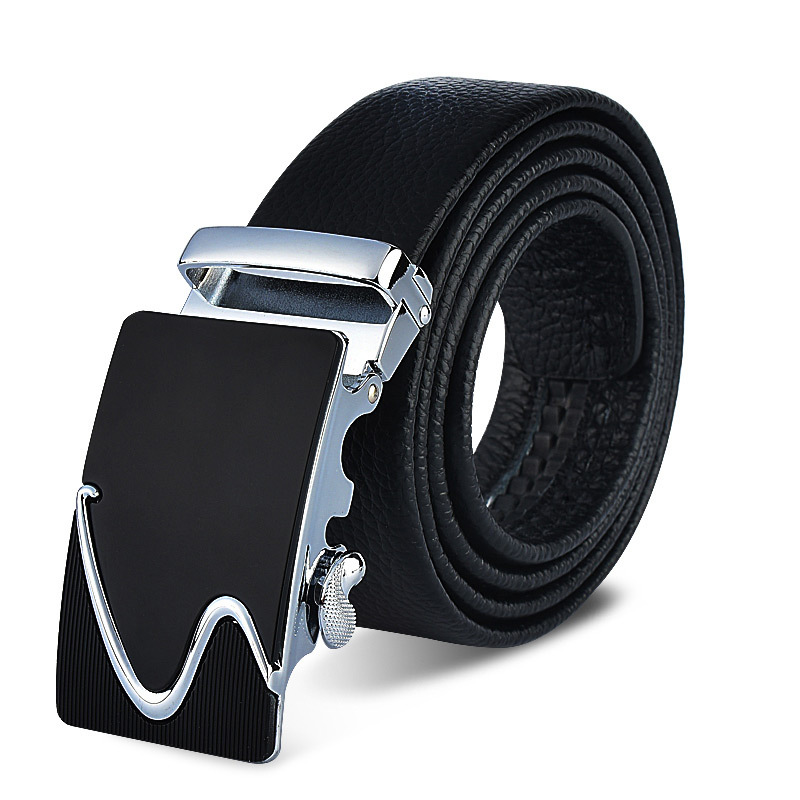 Leather Belt Manufacturers Direct Sales Of Men's Leather Belt Leather Layer Automatic Buckle Business Belt Gifts Wholesale Item Picture