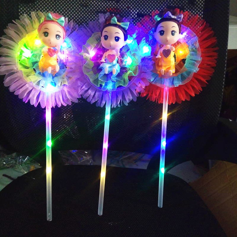 Doll light stick lace led light children's toys new lace cartoon doll magic stick flash fairy magic stick toy factory direct sales Application Scenario