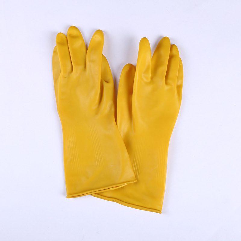 厂家直供羊城牌工业乳胶手套洗衣洗碗家用手套橡胶加厚牛筋手套图