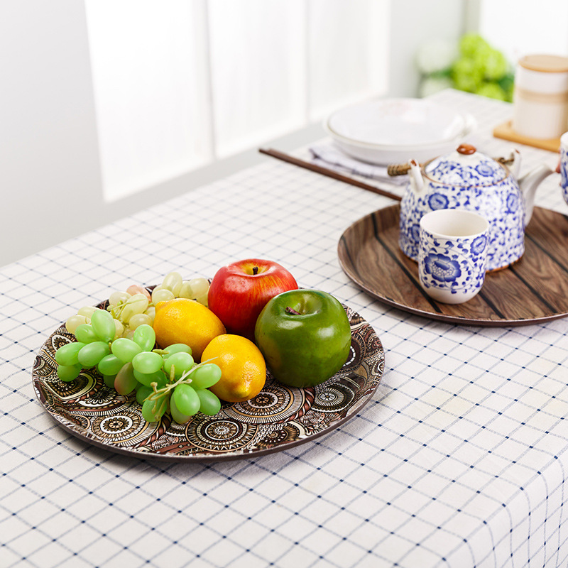 Round Tray Round Tray Catering Tray Hotel Tray Plastic Tray Non-Slip Tray Specification drawing