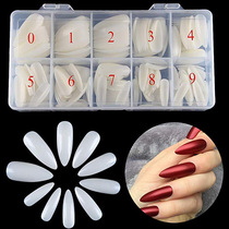 Manufacturers supply ballet nail plate 500 pointed round head natural transparent nail nail nail