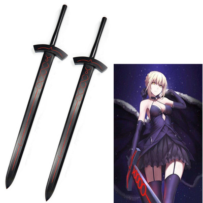 Saber Sword Fate Black Arthurian White Victory Oath Sword Cosplay Wooden details Picture