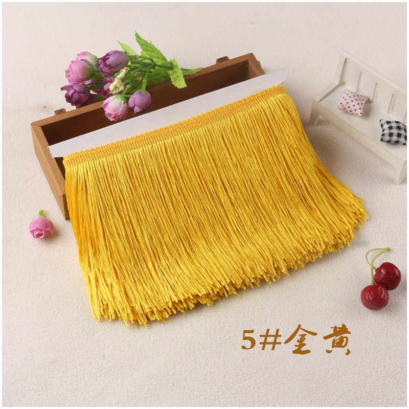 Manufacturers Spot 10Cm 15Cm Polyester Row With 20Cm Latin Dance Fringe Row Susu Edge Clothing Accessories Application Scenario