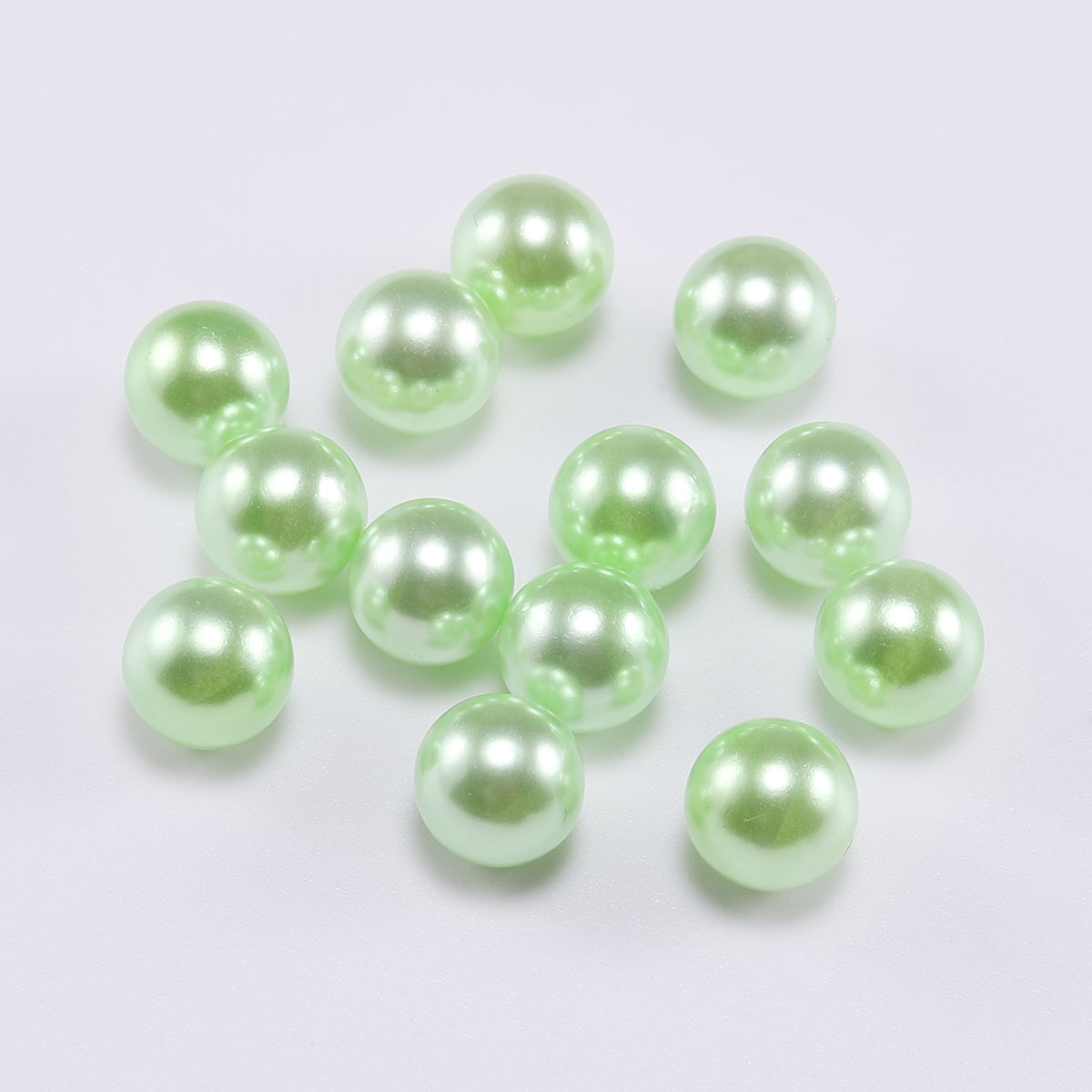 Multicoloured Round Non-Porous Abs Imitation Pearl Candy Color Non-Porous Fake Pearl Diy Jewelry Accessories Acrylic Beads details Picture