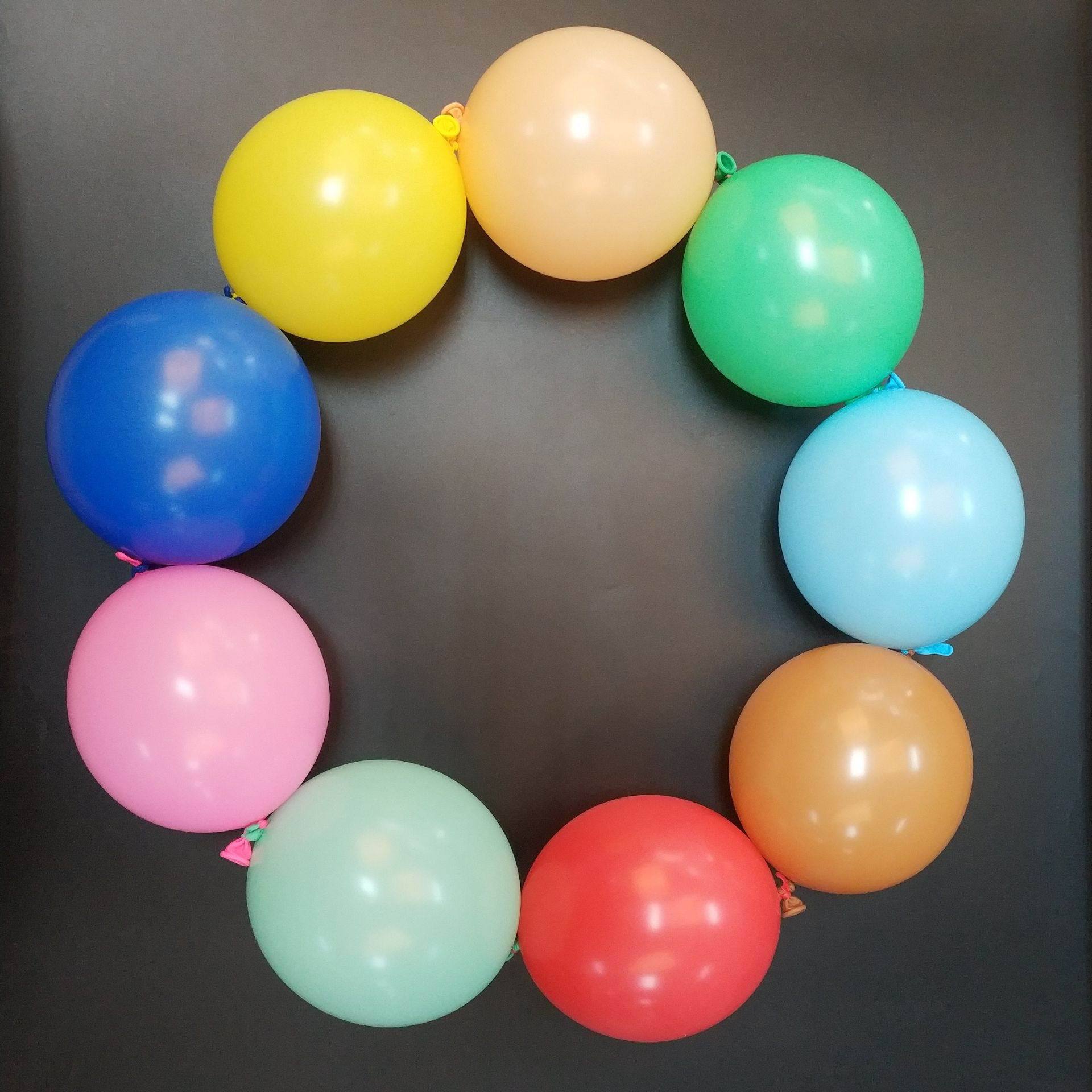 泰国BK6寸尾巴气球针尾球灵可龙乳胶气球连接装饰气球代批发