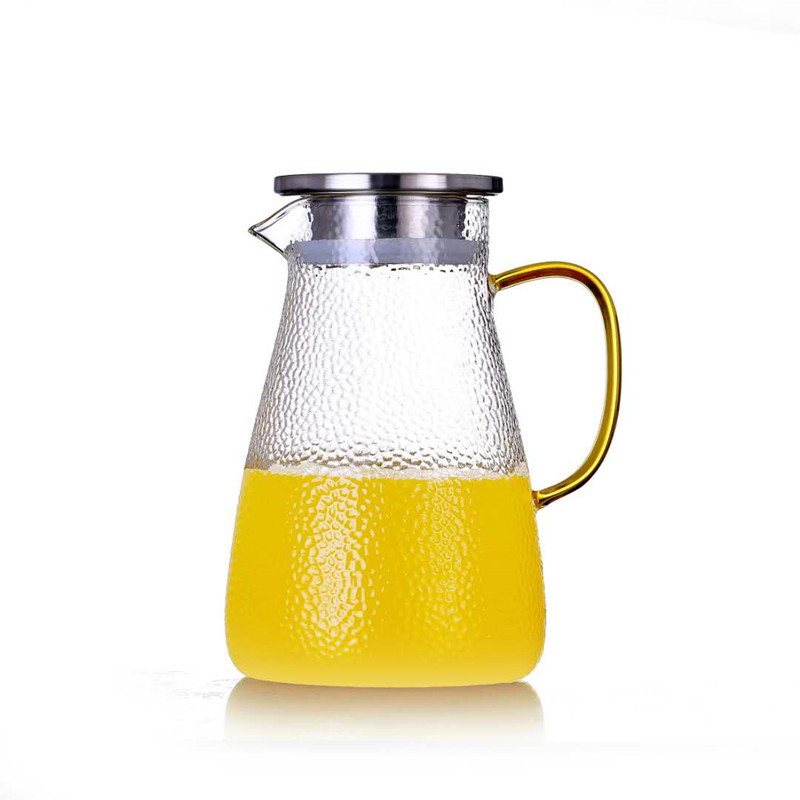 Thickened cold water kettle, high-temperature resistant glass water kettle, household large-capacity Nordic creative cold water cup and cold water kettle set Item Picture