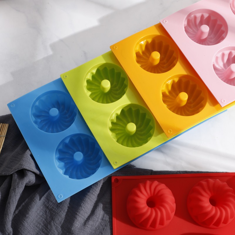 Silicone Baking Utensils 6 Even Grunt Ring Cake Mold Chocolate Mold Cookie Model Specification drawing
