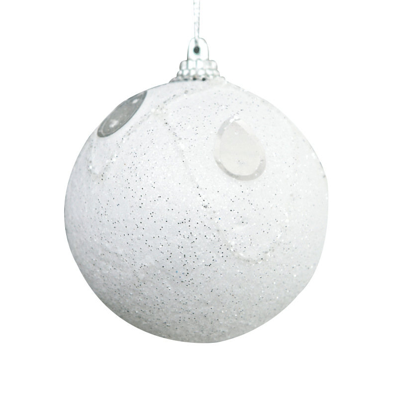 8cm圣诞球/白色泡沫吊球产品图