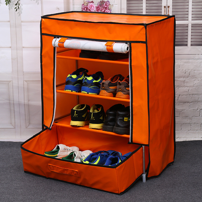 Factory direct can be disassembled simple shoe rack multi-layer iron art household storage and assembly shoe cabinet practical modern simple full figure