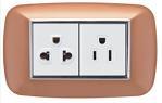 Painted Gold/Silver Edge Wall Switch 118 Multinational Multi-Specifications Can Be Oem Logo National Electromechanical Workers Item Picture
