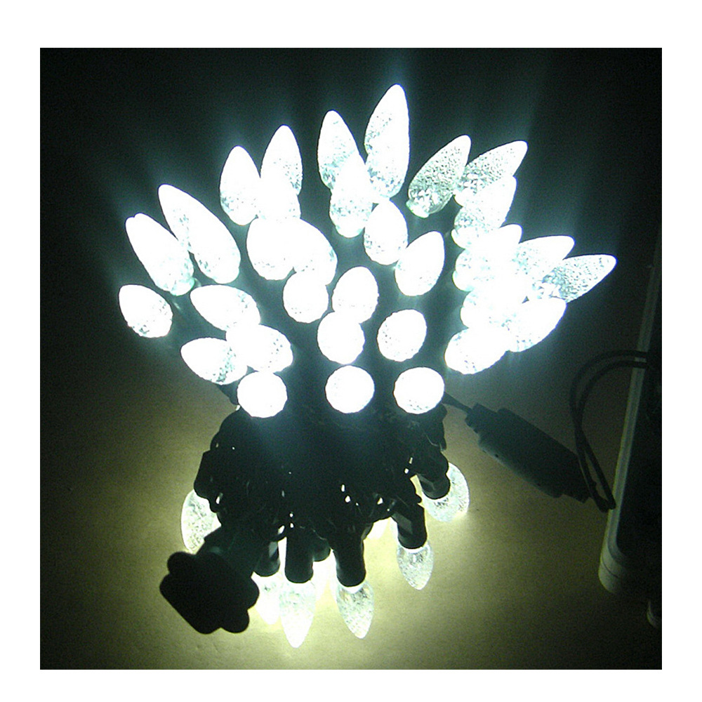 Factory direct sales of led waterproof strawberry light strings, outdoor RGB Christmas festival decorative light strings, wholesale of seven-color light strings Item Picture