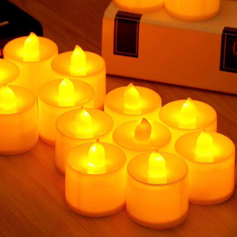 电子蜡烛浪漫生日求婚布置创意表白道具神器LED灯用品场景圆心形
