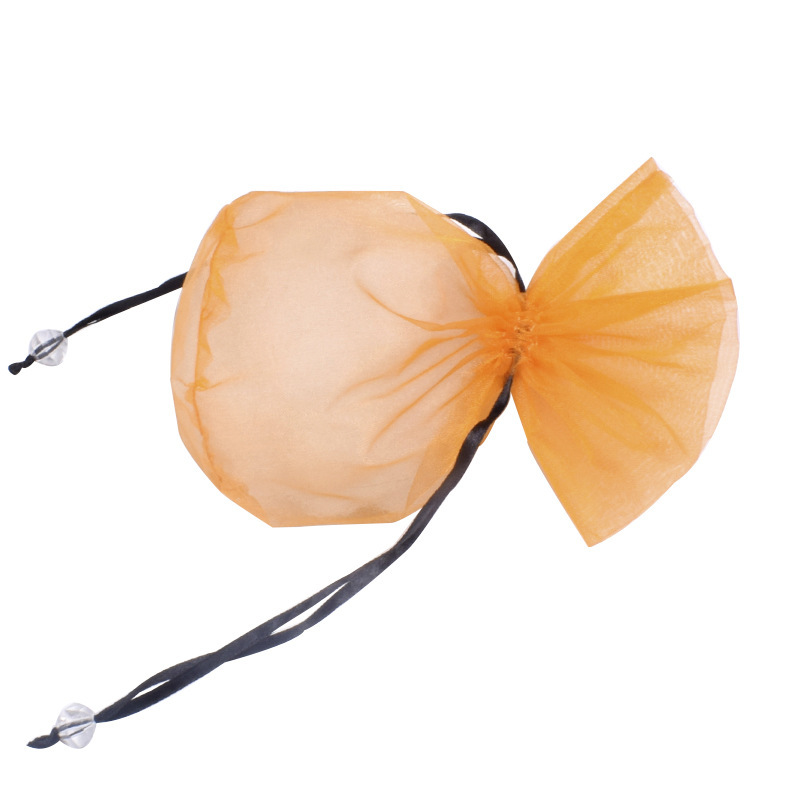 Wholesale of custom creative glass gauze drawstring bags, lavender sachets, jewelry and transparent mesh gauze storage bags Item Picture
