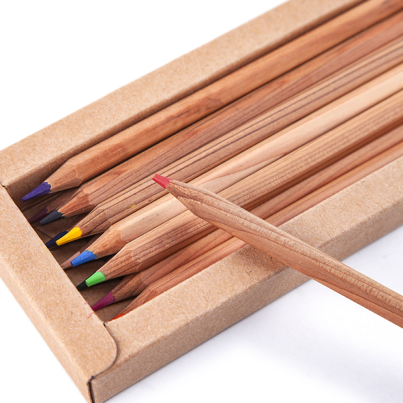 工厂价 彩色铅笔 西达木彩铅 3.0MM高浓芯 牛皮纸纸盒装彩笔 现货