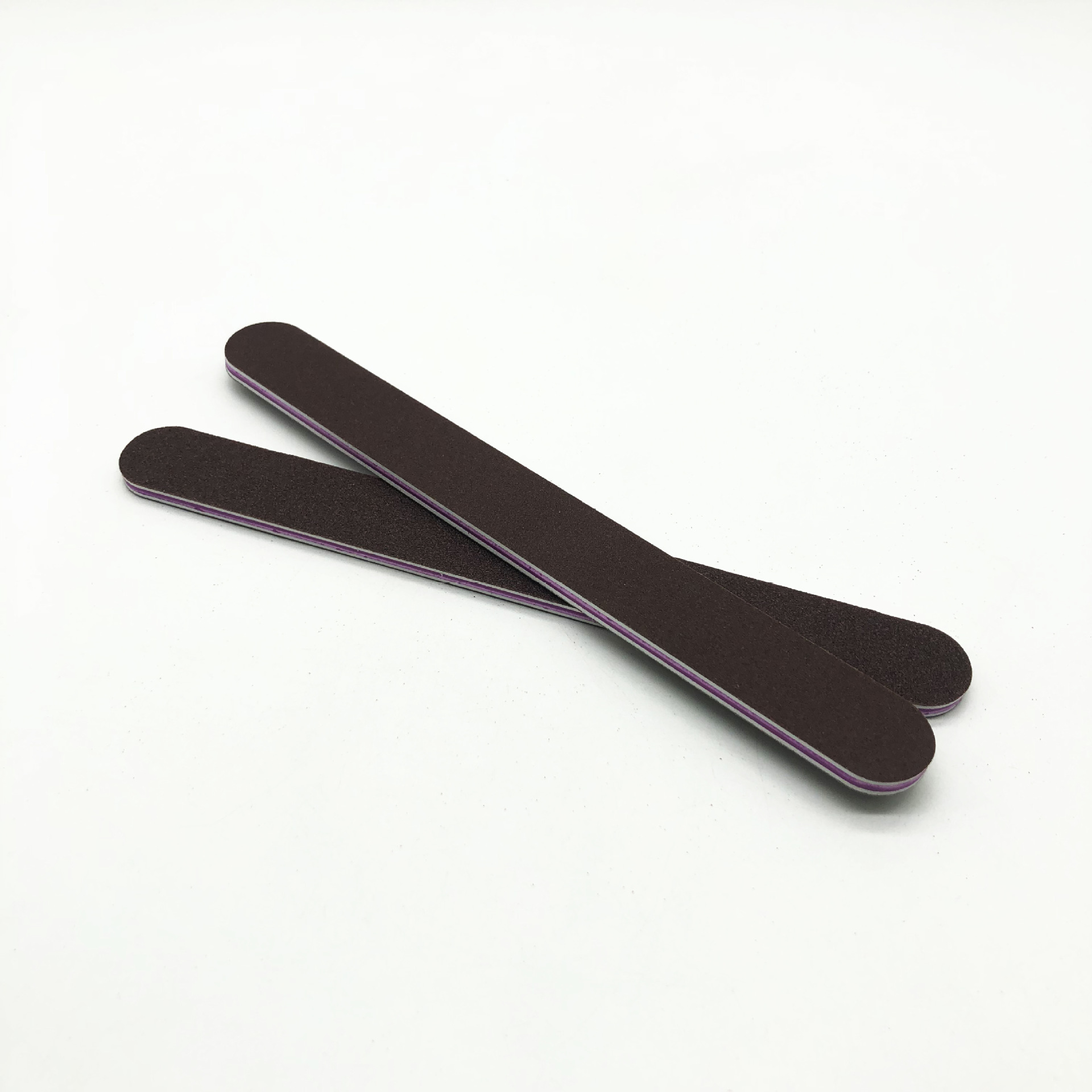 Factory direct sales of high-end Japanese Red Eagle purple sandpaper, double-sided water-washed long oval EVA rubber board nail files Application Scenario
