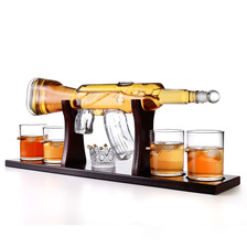 威士忌造型玻璃盛酒器 玻璃酒具套装 工艺酒瓶