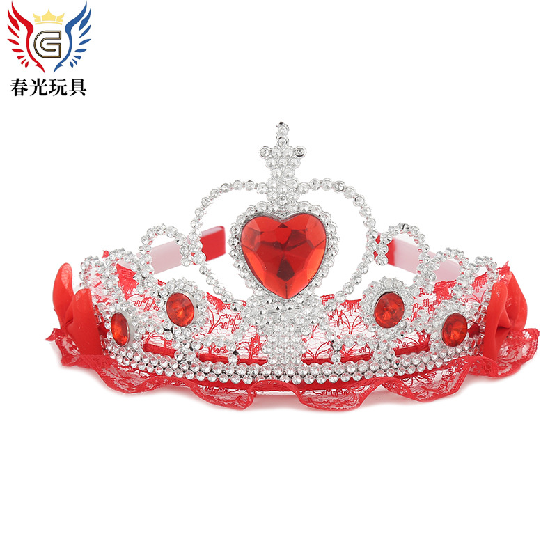 Manufacturers Direct Cartoon Cute Girl Crown Headband Fast Sell Foreign Trade Hot Plastic Crown Wholesale Customization Item Picture