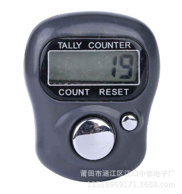 19#深灰色电子计数器，浙江省义乌计数器