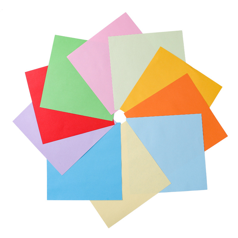15-centimeter square origami, handmade colored origami, children's DIY creative origami, wholesale of colored paper details Picture