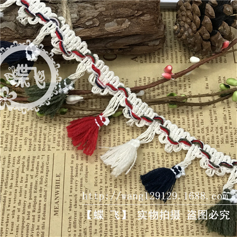 Fábrica B50 color tres flores fluir bigote flecos escobillas encaje cuatro escobillas de color DIY hecho a mano accesorios de ropa correas de encaje Application Scenario